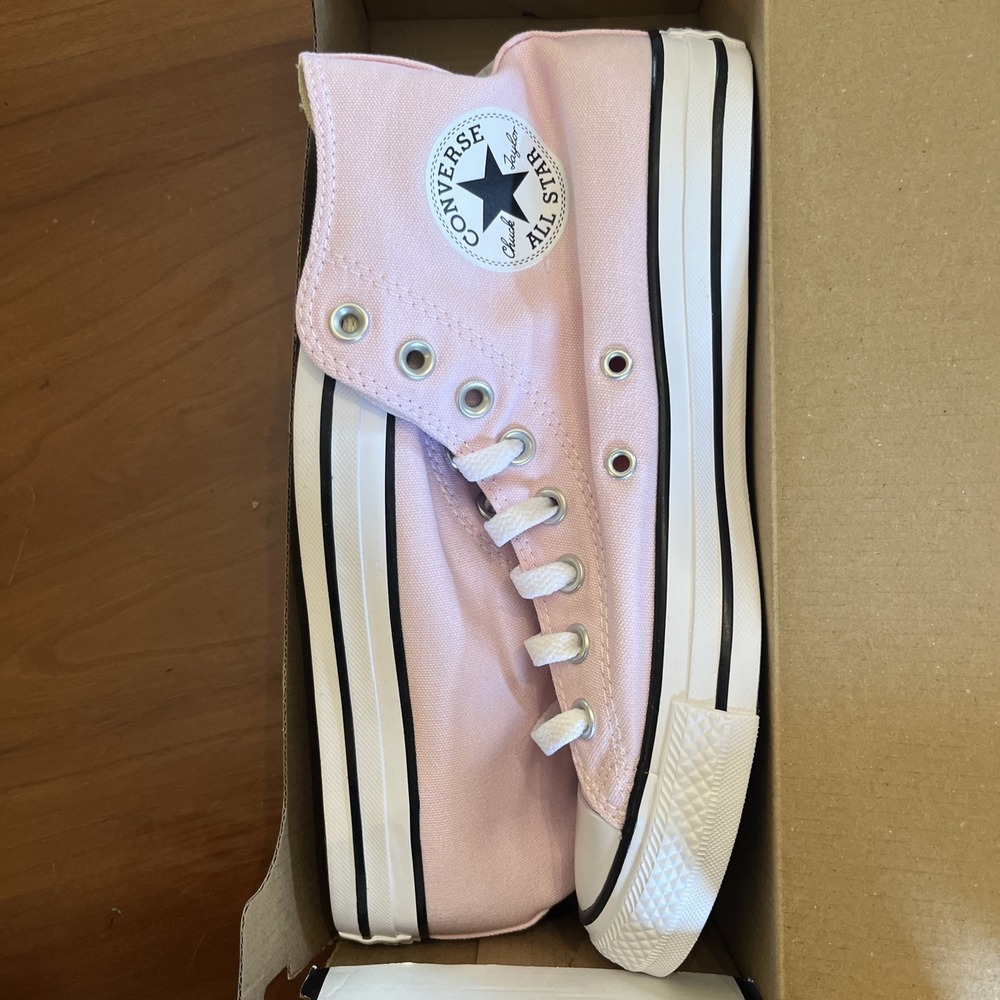 Converse Chuck Taylor All Star Sneakers Womens 9.5 Pink White High Top A15954F